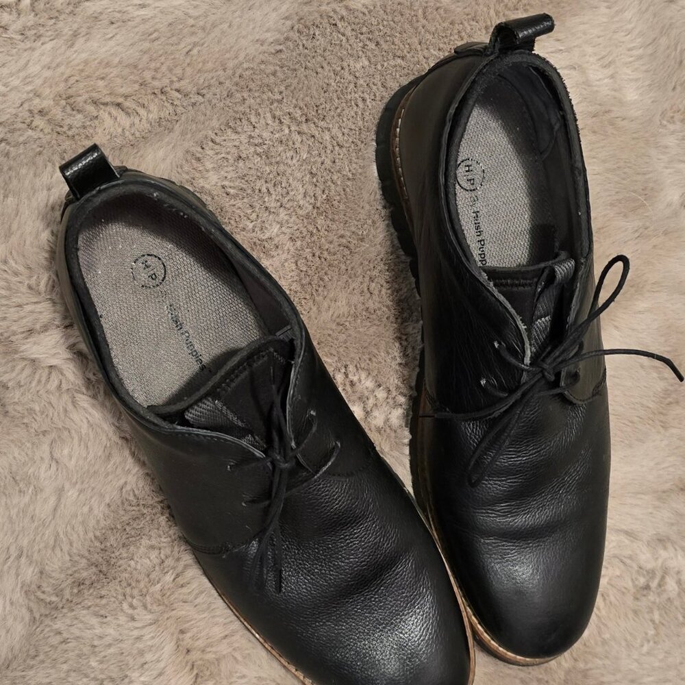 Hush Puppies men black US9 Oxford style - Picture 7 of 7